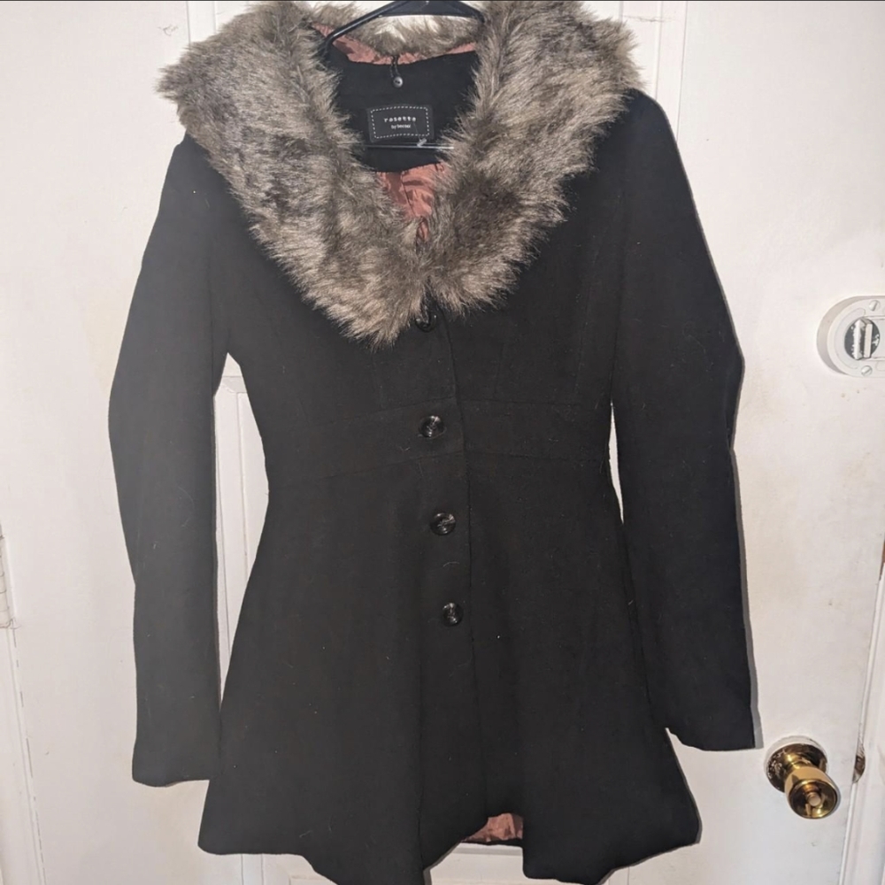 Faux fur coat
